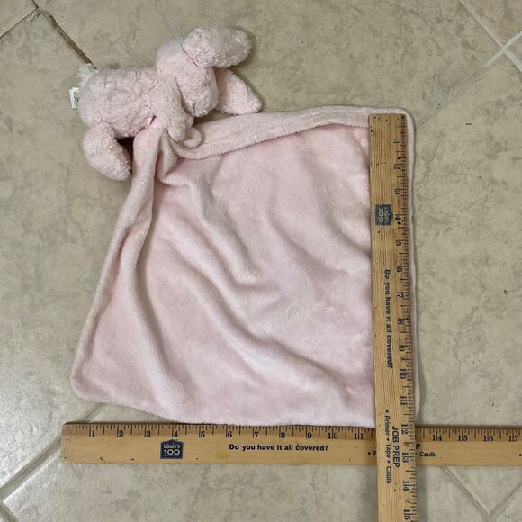 Jellycat Bashful Pink Bunny Soother Plush Lovie Security Blanket For Infant - Picture 11 of 11